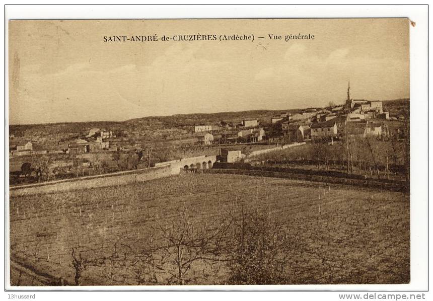 Carte Postale Ancienne Saint André De Cruzières - Vue Générale - Other & Unclassified