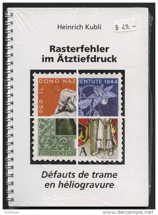 "Rasterfehler Im Aetztiefdruck"(Grid Plate Flaws Photogravure Printing),  Extremely Interesting Handbook About Varieties - Handbücher