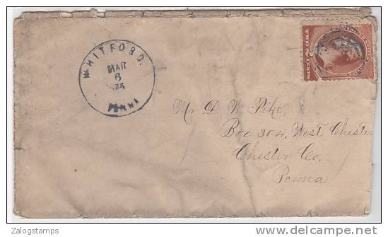 USA Old Commercial Cover, Postal Markings Stamp,  (100338) - Covers & Documents