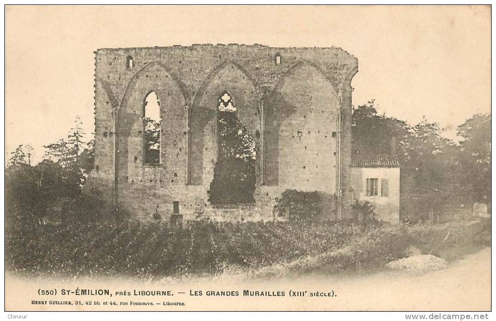 SAINT EMILION LES GRANDES MURAILLES - Saint-Emilion