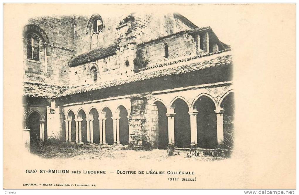 SAINT EMILION CLOITRES DE L'EGLISE COLLEGIALE - Saint-Emilion