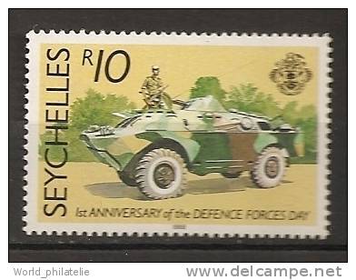 Seychelles 1988 N° 668 Iso ** Forces De Défense, Char, Blindé, Armée, Militaire, Armes, Tank, Fusil - Seychellen (1976-...)