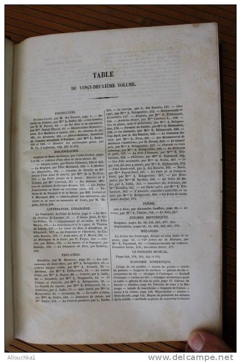 1854 THE JOURNAL OF GIRLS OLD BOOK 18 Prints: Read Contents,scroll 21 Photos1872 WOMEN OF FRANCE Journal Des Demoiselles - 1801-1900