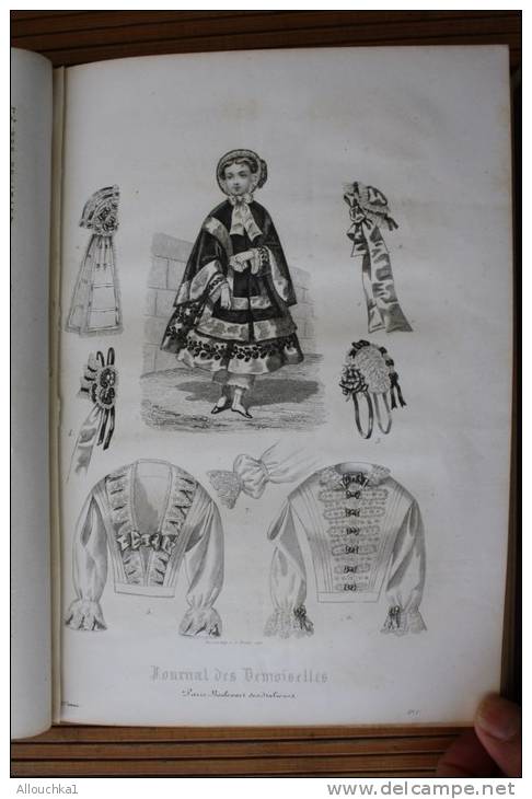 1854 THE JOURNAL OF GIRLS OLD BOOK 18 Prints: Read Contents,scroll 21 photos1872 WOMEN OF FRANCE Journal des demoiselles