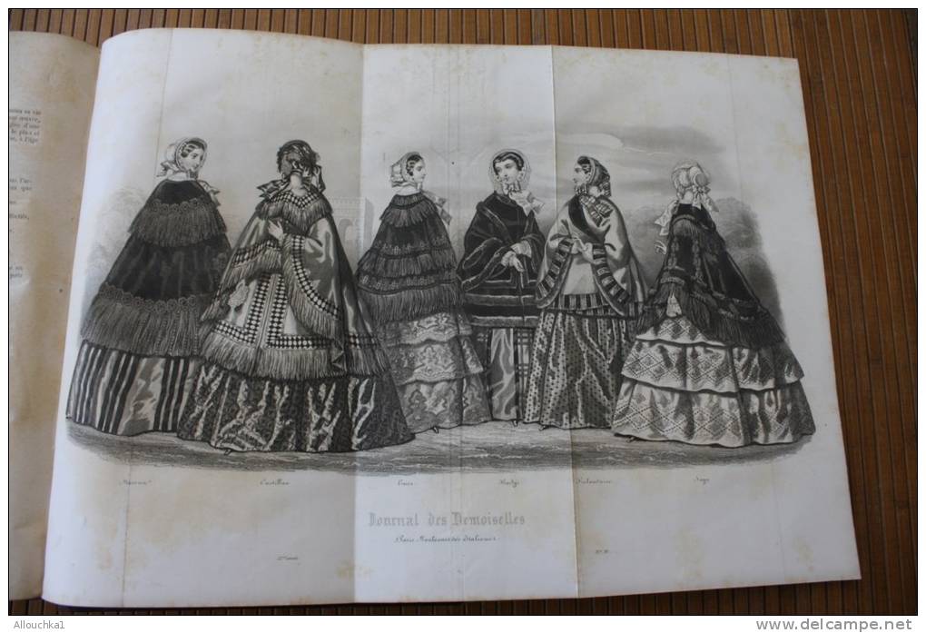 1854 THE JOURNAL OF GIRLS OLD BOOK 18 Prints: Read Contents,scroll 21 photos1872 WOMEN OF FRANCE Journal des demoiselles