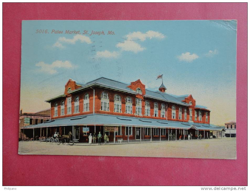 Missouri > St Joseph  Patee Market 1911 Cancel Ref 911 - St Joseph