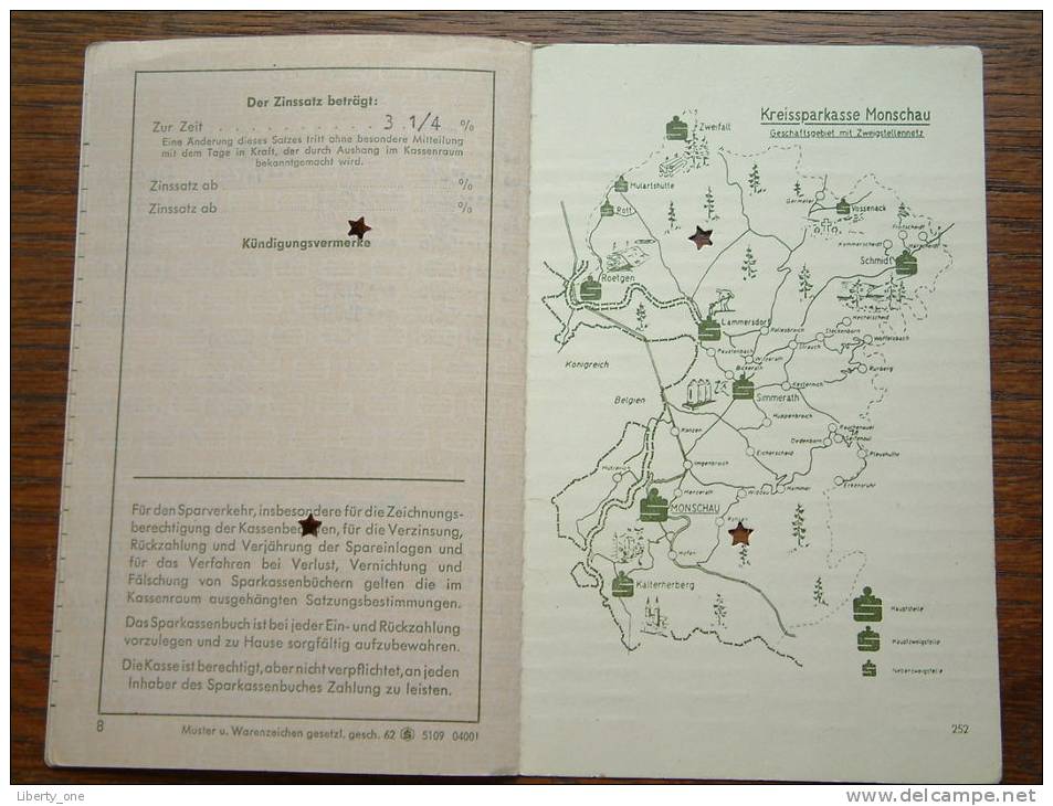 KREISSPARKASSENBUCH Nr. 5276 / Schwarz Wilhelm Roetgen (?) - 1962/63/64/65 ( For Details See Photo ) !! - Unclassified