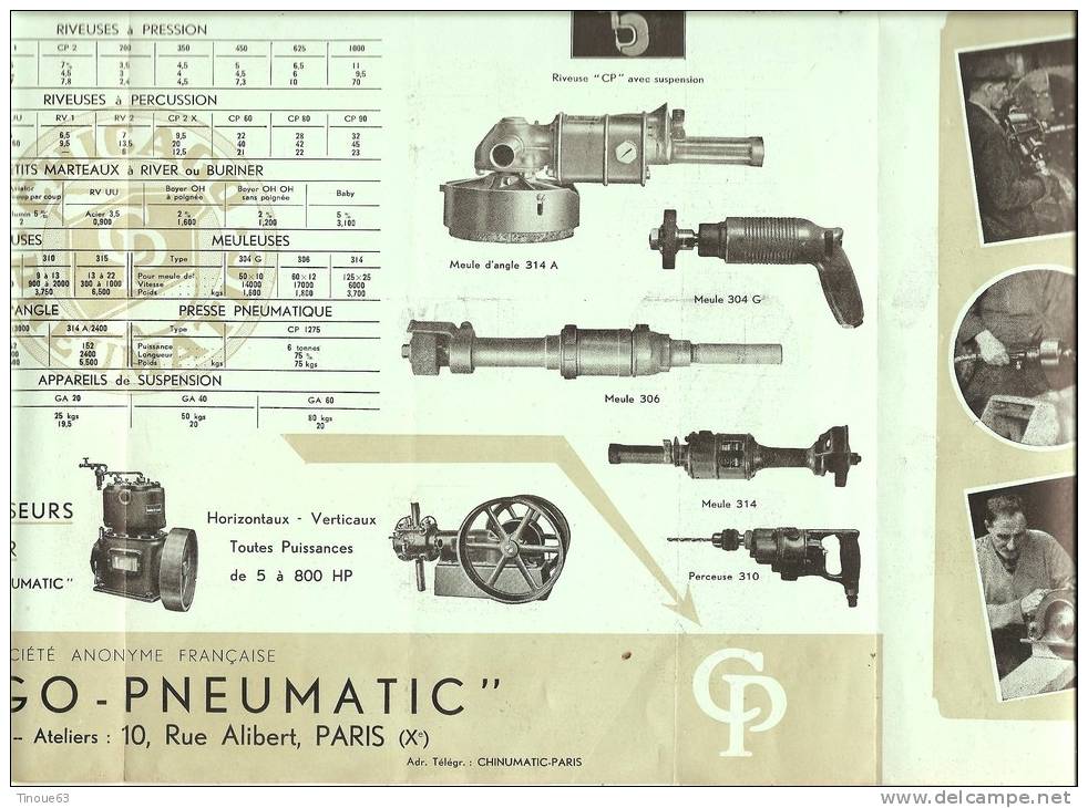 - AVIATION - Notice Sur Les Outils Spéciaux "CHICAGO PNEUMATIC" Pour Les Divers Travaux De Constructions Aéronautiques - Vliegtuig