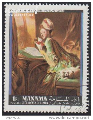 1968 - MANAMA - Y&T 7 - Jean-Honoré Fragonard (1732-1806) - Manama
