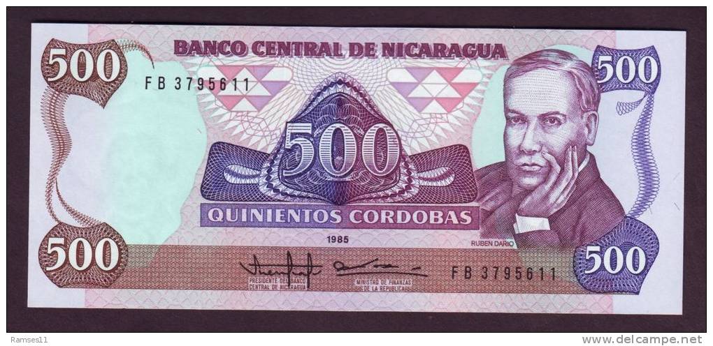 NICARAGUA - 500 Cordobas 1985 - Unc - Nicaragua