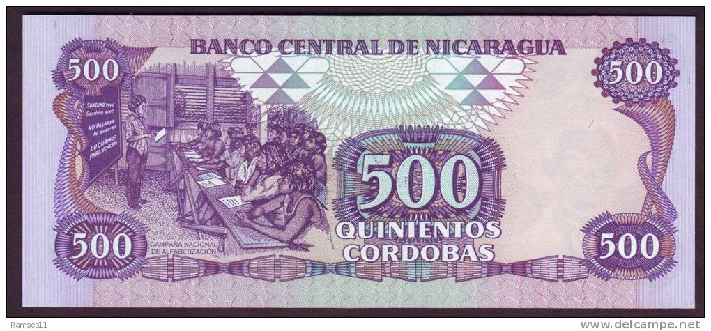 NICARAGUA - 500 Cordobas 1985 - Unc - Nicaragua