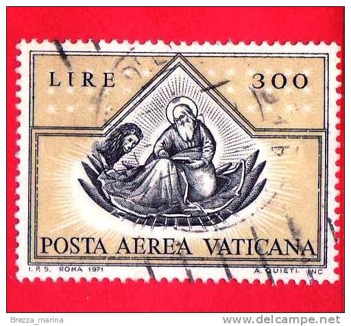 VATICANO - 1971 - Usato - I Quattro Evangelisti - POSTA AEREA - 300 L. • San Marco - Oblitérés