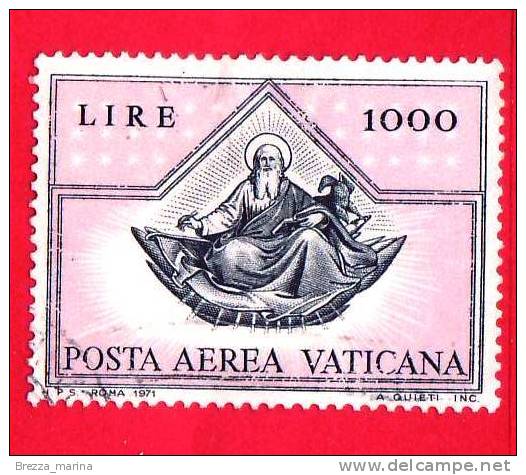 VATICANO - 1971 - Usato - I Quattro Evangelisti - POSTA AEREA - 1000 L. • San Giovanni - Used Stamps