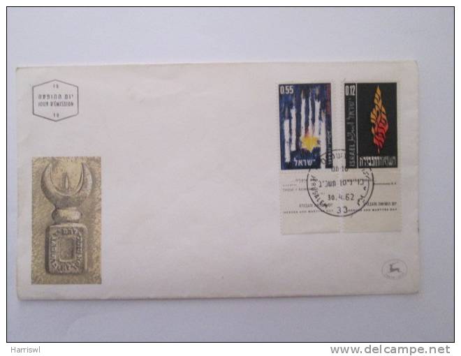 ISRAEL1962 MARTYRS OF HOLOCAUST FDC - Covers & Documents
