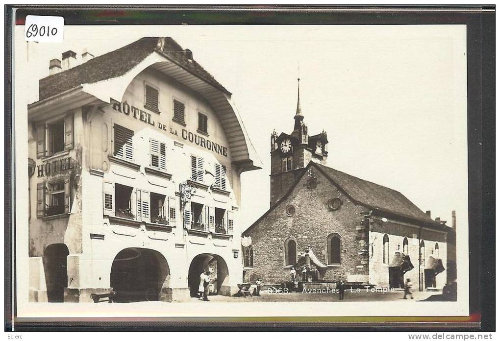 DISTRICT D´AVENCHES /// AVENCHES - L´EGLISE  - TB - Avenches