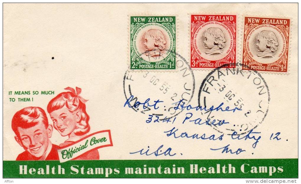 New Zealand 1955 Cover - Cartas & Documentos