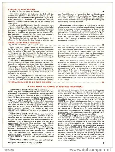 Magazine AEROSPACE INTERNATIONAL - JULY / AUGUST -  Avions - Hélicoptères - Bateaux - PARIS AIR SHOW  (3254) - Fliegerei