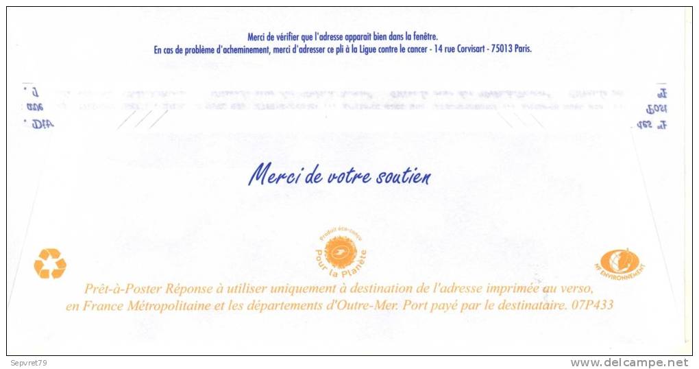 PAP - Prêt à Poster Réponse - Neuf - Lamouche - La Ligue - Lot 07P433 - PAP : Antwoord /Lamouche