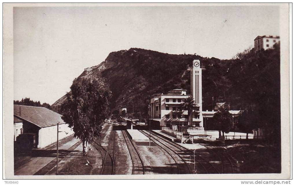 CPSM PHILIPPEVILLE (SKIKDA - Algérie): La Gare - Skikda (Philippeville)