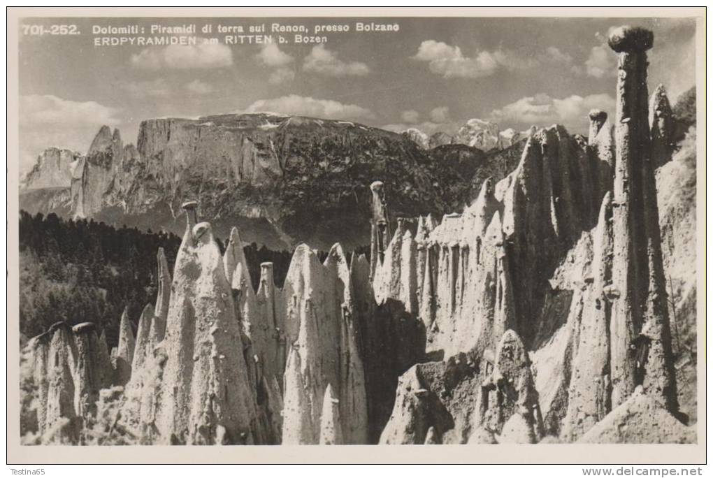 BOLZANO--DOLOMITI--PIRAMIDI DI TERRA SUL RENON PRESSO BOLZANO--ERDPYRAMIDEN AM RITTEN B BOLZEN--FP--N - Bolzano (Bozen)