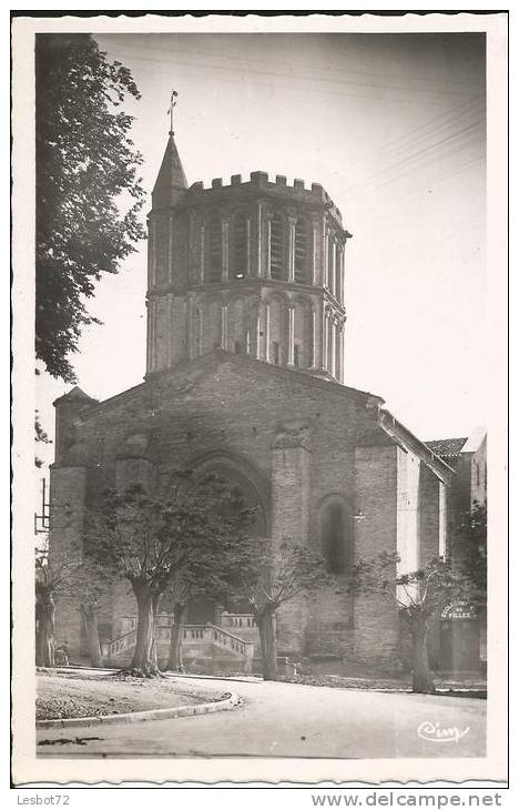 Cpsm, Castelsarrazin (T.-et-G.), Eglise - Cathédrale Saint-Sauveur - Castelsarrasin
