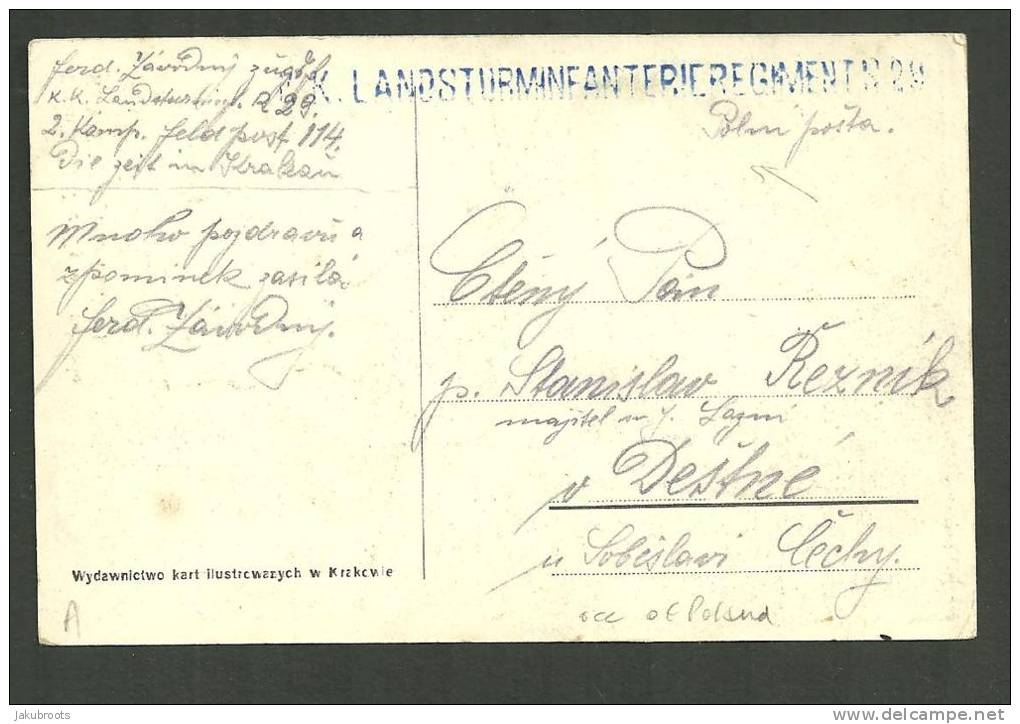 1918. STAMPLESS  AUSTRIAN OCCUPATION  POLISH LEGION  . - Lettres & Documents