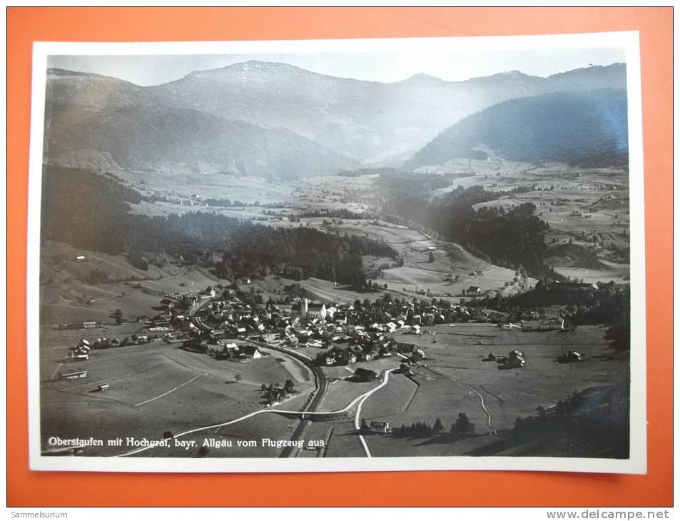 (2/6/83) AK "Oberstaufen Mit Hochgrat", Bayr. Allgäu, Vom Flugzeug Aus, Um 1933 - Oberstaufen