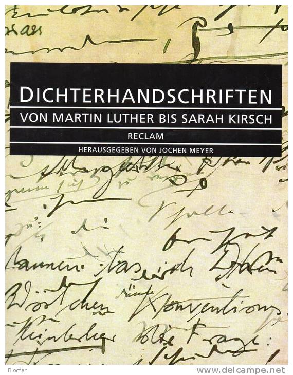 Bildband Dichter-Handschrift 1999 Antiquarisch 49€ über 100 Seltene Dokumente Berühmter Persönlichkeiten Book Of Germany - Art