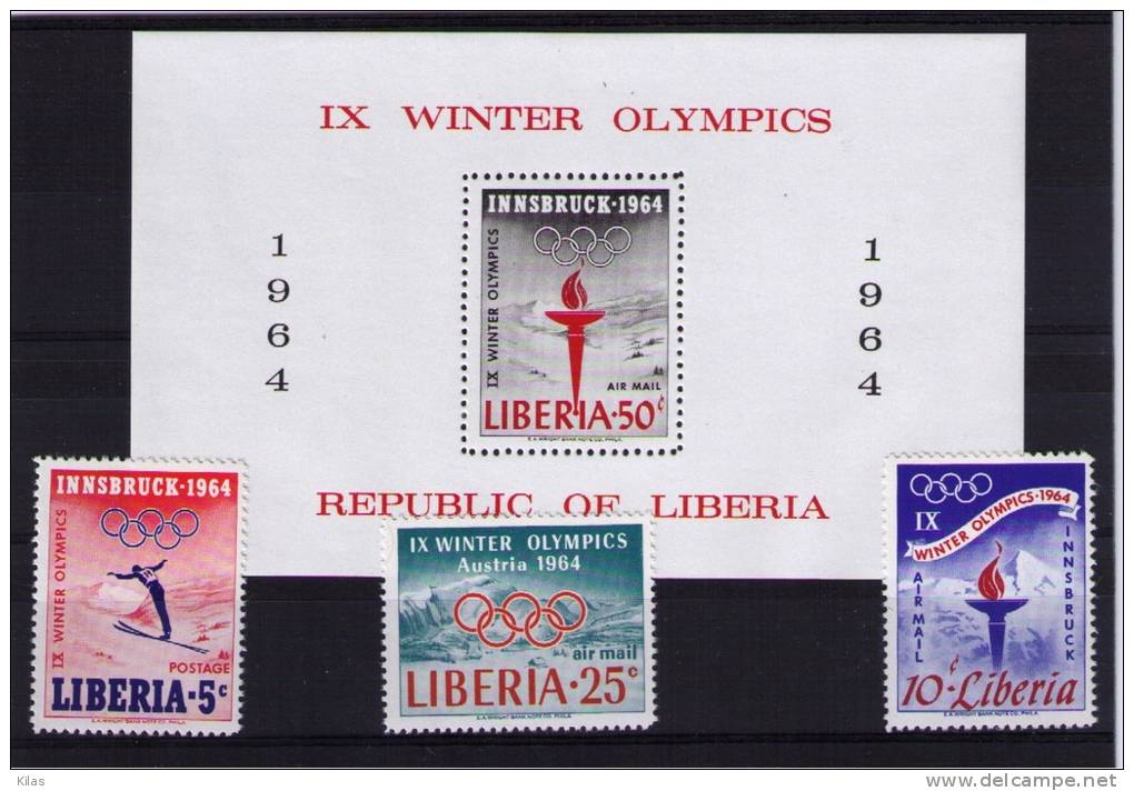 LIBERIA 1964 Olympic Winter Games MNH - Winter 1964: Innsbruck