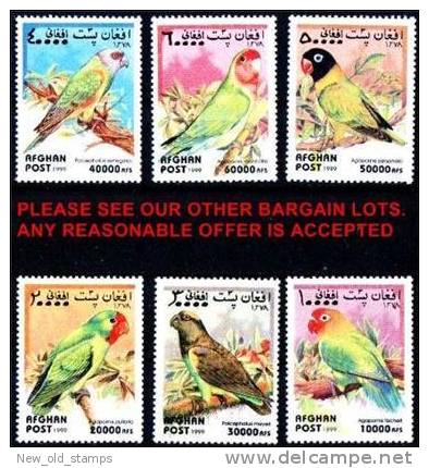 Afghanistan 1999 Birds / PARROTS MNH - Other & Unclassified