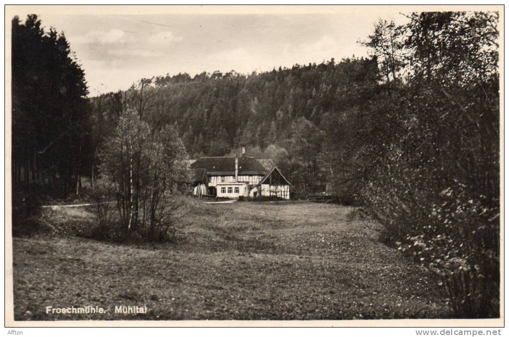 Froschmuhle Muhltal Old Postcard - Eisenberg