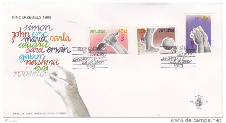 Aruba 1989 Welfare FDC - West Indies