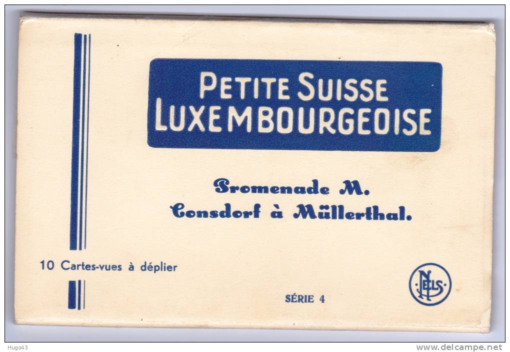 (RECTO / VERSO) LUXEMBOURG - PETITE SUISSE LUXEMBOURGEOISE - CARNET DE 10 CARTES COMPLET - MULLERTHAL - SERIE  4 - Muellerthal