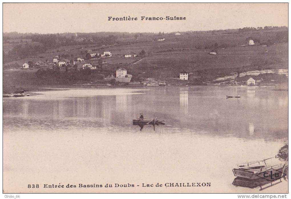 CPA SUISSE - Chaillexon - Le Lac Entrée Des Bassins Du Doubs Frontière Franco Suisse - Bassins