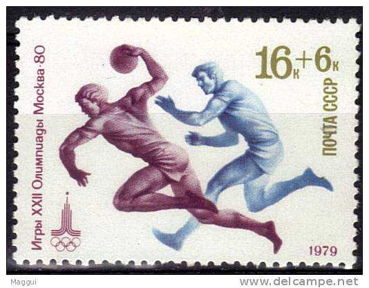 URSS     N°  4607  * *   Jo 1980  Hand Ball - Handball
