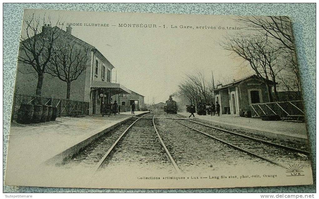 Montsegur - La Gare - Arrivée Du Train - Otros & Sin Clasificación