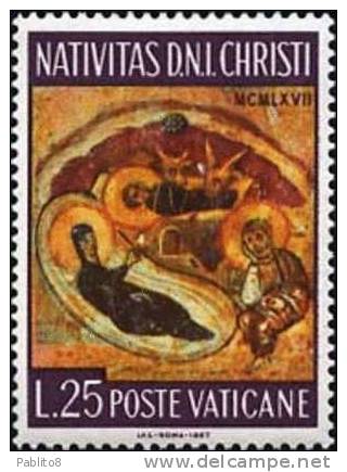 VATICANO VATIKAN VATICAN  1967 NATALE SERIE COMPLETA MNH - Unused Stamps