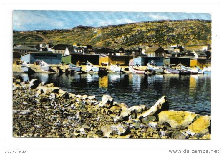 Saint-Pierre Et Miquelon, Une Anse De Pêche, Jean Briand N° 10, Colorisée, Bateaux - Saint Pierre And Miquelon