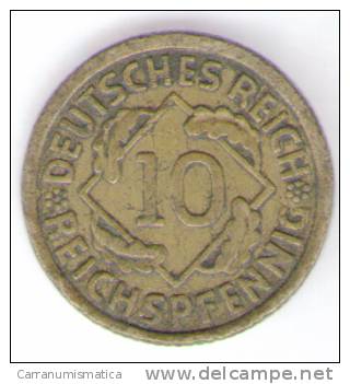 GERMANIA 10 REICHSPFENNIG 1935 - 10 Reichspfennig
