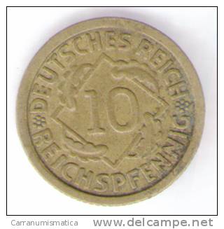 GERMANIA 10 REICHSPFENNIG 1925 - 10 Rentenpfennig & 10 Reichspfennig