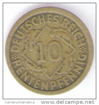 GERMANIA 10 REICHSPFENNIG 1924 - 10 Rentenpfennig & 10 Reichspfennig