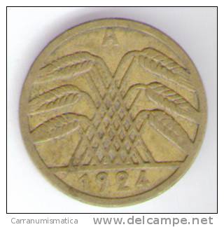 GERMANIA 5  RENTENPFENNIG 1924 - 5 Rentenpfennig & 5 Reichspfennig