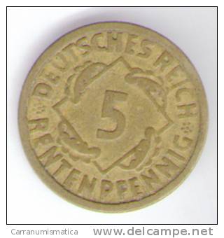 GERMANIA 5  RENTENPFENNIG 1924 - 5 Rentenpfennig & 5 Reichspfennig