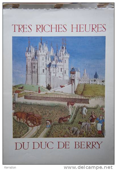 Calendrier D'art - Tres Riches Heures Du Duc De Berry - RARE - Altri & Non Classificati