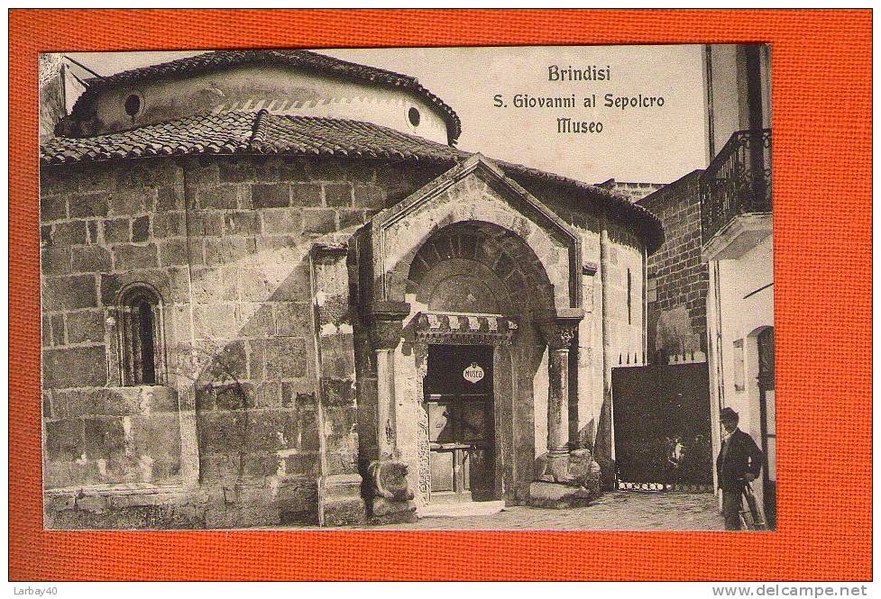 1 Cpa Brindisi Chiesa Di S.giovanni Al Sépolcro - Brindisi