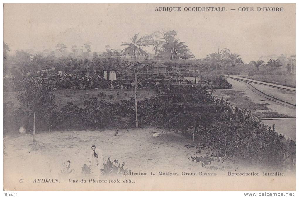 ¤¤  -  61  -  CÔTE D'IVOIRE  -  ABIDJEAN  -  Vue Du Plateau - Vue Sur La Gare , Chemin De Fer -  ¤¤ - Côte-d'Ivoire