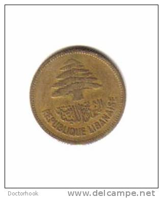 LEBANON    25  PIASTRES  1952  (KM # 16.1) - Lebanon