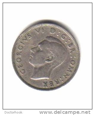 GREAT BRITAIN   2  SHILLINGS  1947  (KM # 865) - J. 1 Florin / 2 Schillings