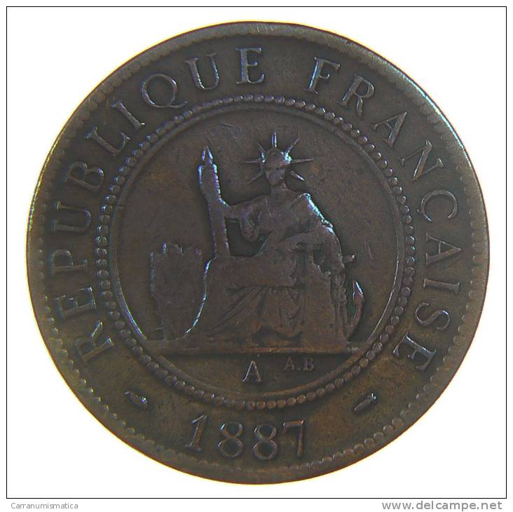 INDO CHINE FRANCAISE 1 CENTIME 1887 - Altri & Non Classificati