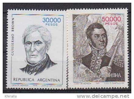 ARGENTINE        1982         N°  1298  / 1299                COTE    13.00     EUROS          ( A160 ) - Neufs